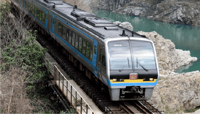 振り子式車両2000系特急形気動車のイメージ