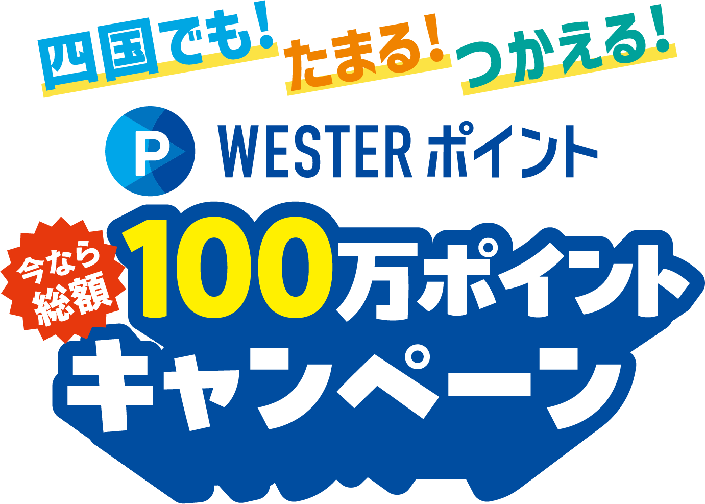 四国でも！たまる！つかえる！WESTERポイント 今なら総額100万ポイントキャンペーン